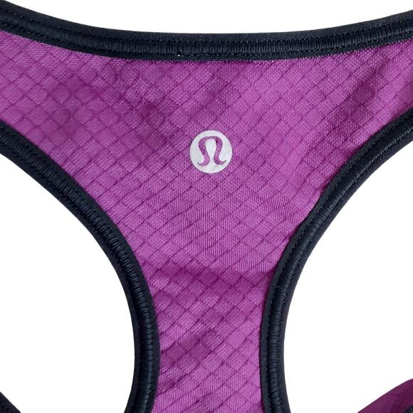 Lululemon Go Steady Seamless Sports Bra Racerback Purple Womens 2 Athletic Dance - Picture 4 of 9